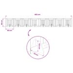 vidaXL Skladacia psia brána so stojanmi 8 pcs Dub artisan 60 cm – Obrázok 11