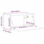 vidaXL TV nástenná skriňa Biela 60 x 31 x 29,5 cm Kompozitné drevo – Obrázok 13