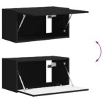 vidaXL TV nástenná skriňa Nástenný 2 pcs Čierna 60 x 31 x 29,5 cm – Obrázok 12
