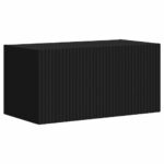 vidaXL TV nástenná skriňa Nástenný 2 pcs Čierna 60 x 31 x 29,5 cm – Obrázok 5