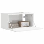 vidaXL TV nástenná skriňa Nástenný Lesklá biela 60 x 31 x 29,5 cm – Obrázok 3