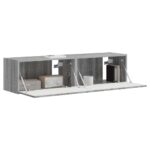 vidaXL TV nástenná skriňa Nástenný 2 pcs Sivý Sonoma 60 x 31 x 29,5 cm – Obrázok 3