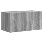 vidaXL TV nástenná skriňa Nástenný 2 pcs Sivý Sonoma 60 x 31 x 29,5 cm – Obrázok 5