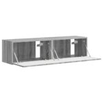 vidaXL TV nástenná skriňa Nástenný 2 pcs Sivý Sonoma 60 x 31 x 29,5 cm – Obrázok 6