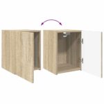 vidaXL TV nástenná skriňa Nástenný 2 pcs Sonoma 30 x 31 x 40 cm – Obrázok 13