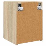 vidaXL TV nástenná skriňa Nástenný 2 pcs Sonoma 30 x 31 x 40 cm – Obrázok 9