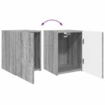 vidaXL TV nástenná skriňa Nástenný 2 pcs Sivý Sonoma 30 x 31 x 40 cm – Obrázok 13