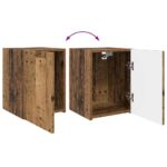 vidaXL TV nástenná skriňa Nástenný 2 pcs Staré drevo 30 x 31 x 40 cm – Obrázok 13