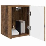 vidaXL TV nástenná skriňa Nástenný 2 pcs Staré drevo 30 x 31 x 40 cm – Obrázok 3