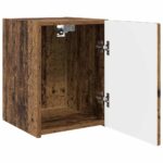 vidaXL TV nástenná skriňa Nástenný 2 pcs Staré drevo 30 x 31 x 40 cm – Obrázok 6