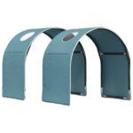 vidaXL Tunelová posteľ 2 pcs Svetlomodrá 211 x 52,5 x 2 cm Polyester – Obrázok 2