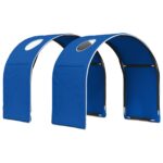 vidaXL Tunelová posteľ 2 pcs Modrá 211 x 52,5 x 2 cm Polyester – Obrázok 2