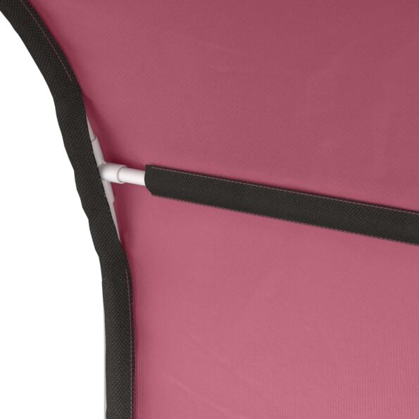 vidaXL Tunelová posteľ 2 pcs Ružová 211 x 52,5 x 2 cm Polyester – Obrázok 7