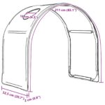 vidaXL Tunelová posteľ 2 pcs Čierna 211 x 52,5 x 2 cm Polyester – Obrázok 10