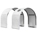 vidaXL Tunelová posteľ 2 pcs Biela 211 x 52,5 x 2 cm Polyester – Obrázok 4
