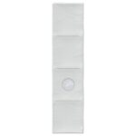 vidaXL Tunelová posteľ 2 pcs Biela 211 x 52,5 x 2 cm Polyester – Obrázok 5