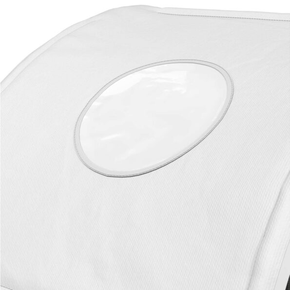 vidaXL Tunelová posteľ 2 pcs Biela 211 x 52,5 x 2 cm Polyester – Obrázok 9