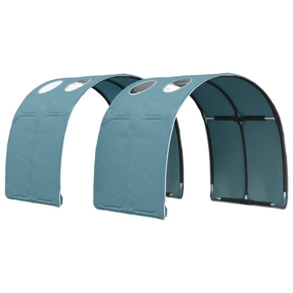 vidaXL Tunelová posteľ 2 pcs Svetlomodrá 211 x 67.5 x 2 cm Polyester – Obrázok 2