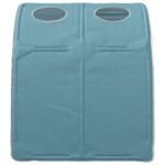 vidaXL Tunelová posteľ 2 pcs Svetlomodrá 211 x 67.5 x 2 cm Polyester – Obrázok 7