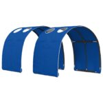 vidaXL Tunelová posteľ 2 pcs Modrá 211 x 67.5 x 2 cm Polyester – Obrázok 2