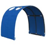 vidaXL Tunelová posteľ 2 pcs Modrá 211 x 67.5 x 2 cm Polyester – Obrázok 4