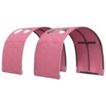 vidaXL Tunelová posteľ 2 pcs Ružová 211 x 67.5 x 2 cm Polyester – Obrázok 2