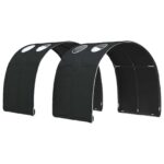 vidaXL Tunelová posteľ 2 pcs Čierna 211 x 67.5 x 2 cm Polyester – Obrázok 2