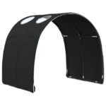vidaXL Tunelová posteľ 2 pcs Čierna 211 x 67.5 x 2 cm Polyester – Obrázok 4