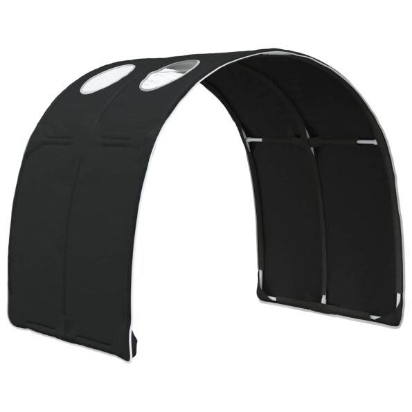 vidaXL Tunelová posteľ 2 pcs Čierna 211 x 67.5 x 2 cm Polyester – Obrázok 4