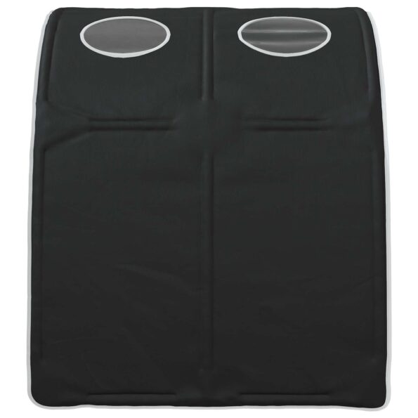 vidaXL Tunelová posteľ 2 pcs Čierna 211 x 67.5 x 2 cm Polyester – Obrázok 7