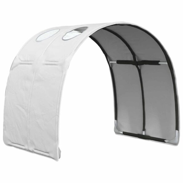 vidaXL Tunelová posteľ 2 pcs Biela 211 x 67.5 x 2 cm Polyester – Obrázok 4