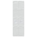 vidaXL Tunelová posteľ 2 pcs Biela 211 x 67.5 x 2 cm Polyester – Obrázok 5