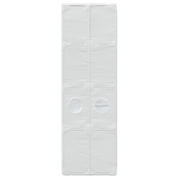 vidaXL Tunelová posteľ 2 pcs Biela 211 x 67.5 x 2 cm Polyester – Obrázok 5