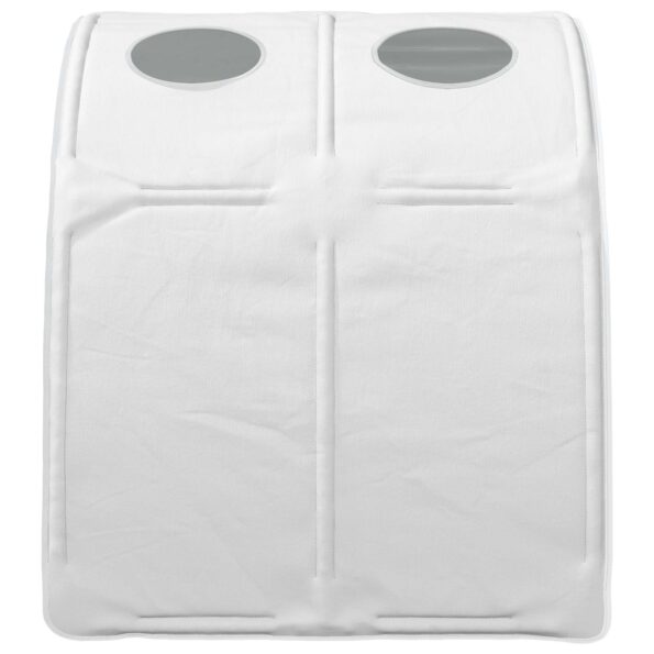vidaXL Tunelová posteľ 2 pcs Biela 211 x 67.5 x 2 cm Polyester – Obrázok 7