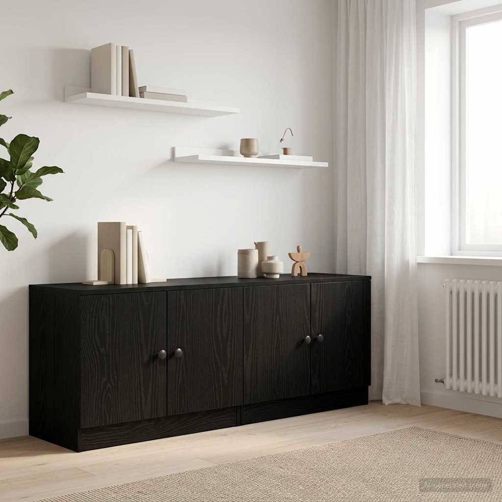 893716_1.jpg vidaXL Úložný kabinet na poschodovú posteľ 2 ks Čierny dub – Obrázok 1