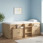 vidaXL Úložný kabinet na poschodovú posteľ 2 ks Dub artisan