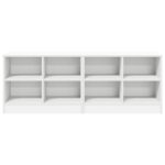 vidaXL Skriňa pod posteľ 2 pcs Biela 66 x 33 x 48 cm Kompozitné drevo – Obrázok 5