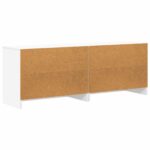 vidaXL Skriňa pod posteľ 2 pcs Biela 66 x 33 x 48 cm Kompozitné drevo – Obrázok 7