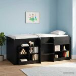 vidaXL Skriňa pod posteľ s poličkou 2 pcs Čierny dub 66 x 33 x 48 cm