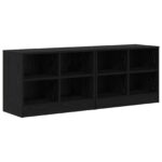 vidaXL Skriňa pod posteľ s poličkou 2 pcs Čierny dub 66 x 33 x 48 cm – Obrázok 2