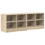 vidaXL Skriňa pod posteľ s poličkou 2 pcs Dub sonoma 66 x 33 x 48 cm – Obrázok 2