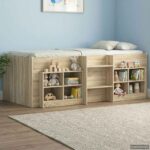 vidaXL Skriňa pod posteľ s poličkou 2 pcs Dub sonoma 66 x 33 x 48 cm – Obrázok 4
