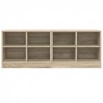 vidaXL Skriňa pod posteľ s poličkou 2 pcs Dub sonoma 66 x 33 x 48 cm – Obrázok 6
