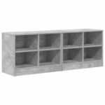 vidaXL Skriňa pod posteľ 2 pcs Betónovo sivá 66 x 33 x 48 cm – Obrázok 2