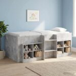 vidaXL Skriňa pod posteľ 2 pcs Betónovo sivá 66 x 33 x 48 cm – Obrázok 3