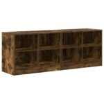 vidaXL Skriňa pod posteľ s poličkou 2 pcs Dymový dub 66 x 33 x 48 cm – Obrázok 2