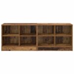 vidaXL Skriňa pod posteľ s poličkou 2 pcs Staré drevo 66 x 33 x 48 cm – Obrázok 5