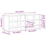 vidaXL Skriňa pod posteľ s poličkou 2 pcs Dub artisan 66 x 33 x 48 cm – Obrázok 10