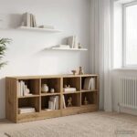 vidaXL Skriňa pod posteľ s poličkou 2 pcs Dub artisan 66 x 33 x 48 cm – Obrázok 3