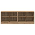 vidaXL Skriňa pod posteľ s poličkou 2 pcs Dub artisan 66 x 33 x 48 cm – Obrázok 5